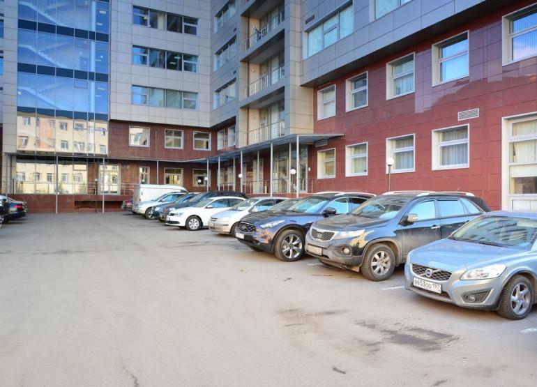 Головинские пруды: Вид паркинга