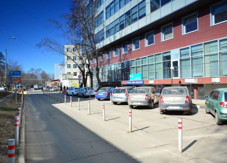 Головинские пруды: Вид паркинга